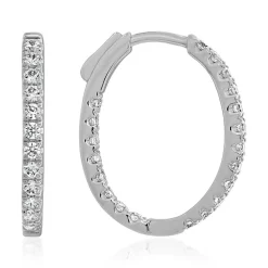 Lab Grown Diamant Ohrschmuck, aus Weißgold oder Platin BDE0045LG-WSL