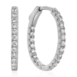 Lab Grown Diamant Ohrschmuck, aus Weißgold oder Platin BDE0045LG-WSL