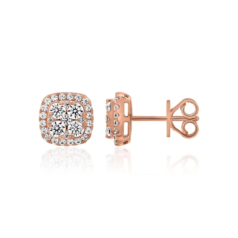 Lab Grown Diamant Ohrstecker für Damen aus Roségold BDE0077LG-RSL