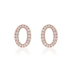 Lab Grown Diamant Ohrstecker für Damen aus Roségold BDE0049LG-RSL