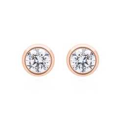 Lab grown Diamant Ohrstecker aus 585er Roségold BDE0034LG-14KRSL