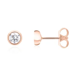 Lab grown Diamant Ohrstecker aus 585er Roségold BDE0034LG-14KRSL