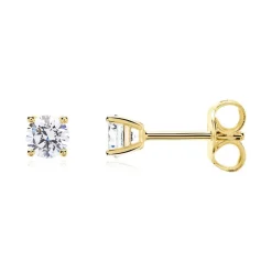 Lab grown Diamant Ohrstecker aus 14K Gold für Damen BDE0022LG-14KGSL