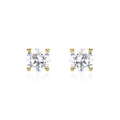 Lab grown Diamant Ohrstecker aus 14K Gold für Damen BDE0022LG-14KGSL