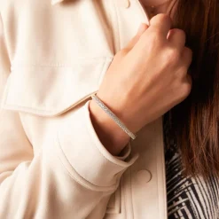 Lab grown Diamantarmreif für Damen aus Gelbgold BDB0024LG-GSL