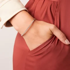 Lab grown Diamantarmreif für Damen aus Roségold BDB0027LG-RSL