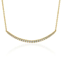 Lab grown Diamantkette für Damen aus Gelbgold BDN0009LG-GSL