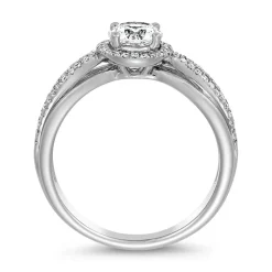 Lab grown Diamantring aus Weißgold, Platin BDR0013LG-WSL