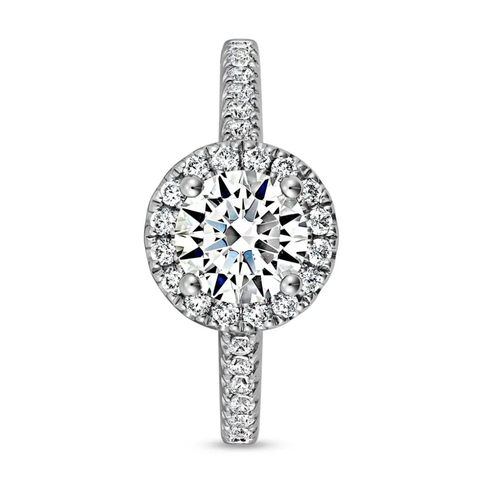 Lab grown Diamantring aus Weißgold oder Platin BDR0023LG-WSL