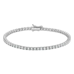 Lab grown Diamant-Tennisarmband, Weißgold oder Platin BDB0033LG-WSL