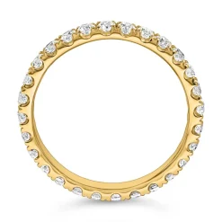 Lab grown Eternity Diamantring aus Gelbgold BDR0132LG-GSL