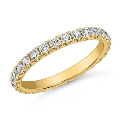 Lab grown Eternity Diamantring aus Gelbgold BDR0132LG-GSL