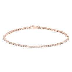Lab grown Tennisarmband aus Roségold für Damen BDB0029LG-RSL
