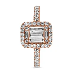 Lab-grown Diamantring aus Roségold BDR0044LG-RSL