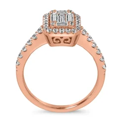 Lab-grown Diamantring aus Roségold BDR0044LG-RSL