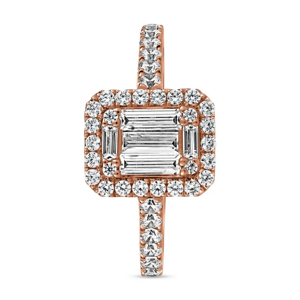 Lab-grown Diamantring aus Roségold BDR0044LG-RSL