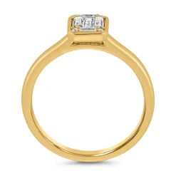 Lab-grown Diamantring aus Gelbgold BDR0037LG-GSL