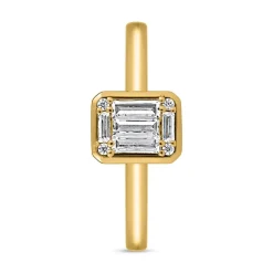 Lab-grown Diamantring aus Gelbgold BDR0037LG-GSL