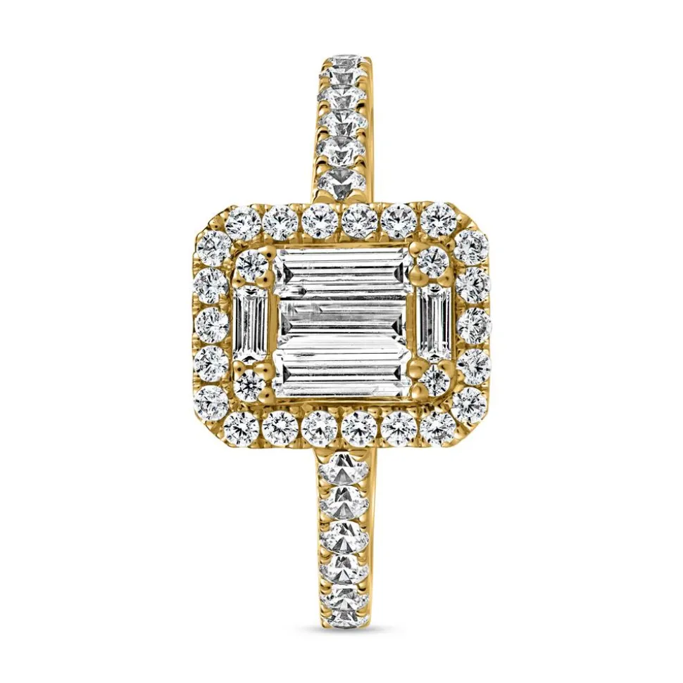 Lab-grown Diamantring aus Gelbgold BDR0044LG-GSL