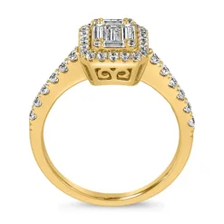 Lab-grown Diamantring aus Gelbgold BDR0044LG-GSL