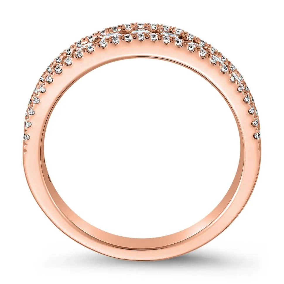 Lab-grown Diamantring aus Roségold für Damen BDR0046LG-RSL