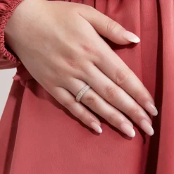 Lab-grown Diamantring für Damen aus Gelbgold BDR0054LG-GSL