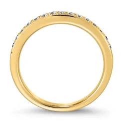 Lab-grown Diamantring für Damen aus Gelbgold BDR0057LG-GSL