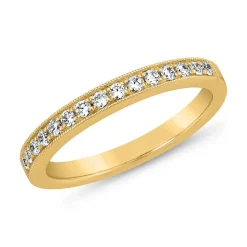 Lab-grown Diamantring für Damen aus Gelbgold BDR0057LG-GSL