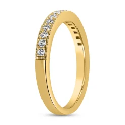 Lab-grown Diamantring für Damen aus Gelbgold BDR0057LG-GSL