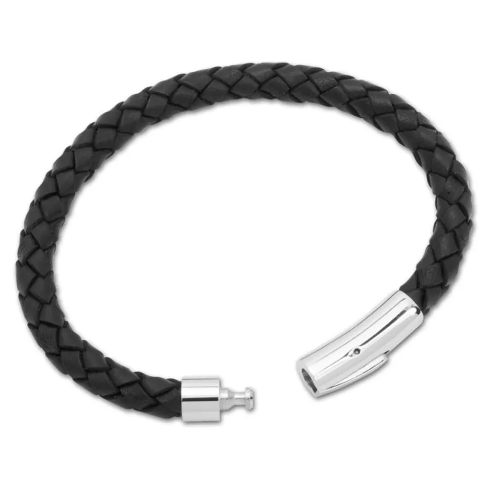 Leder Armband 7 mm Edelstahl Verschluss LB0004