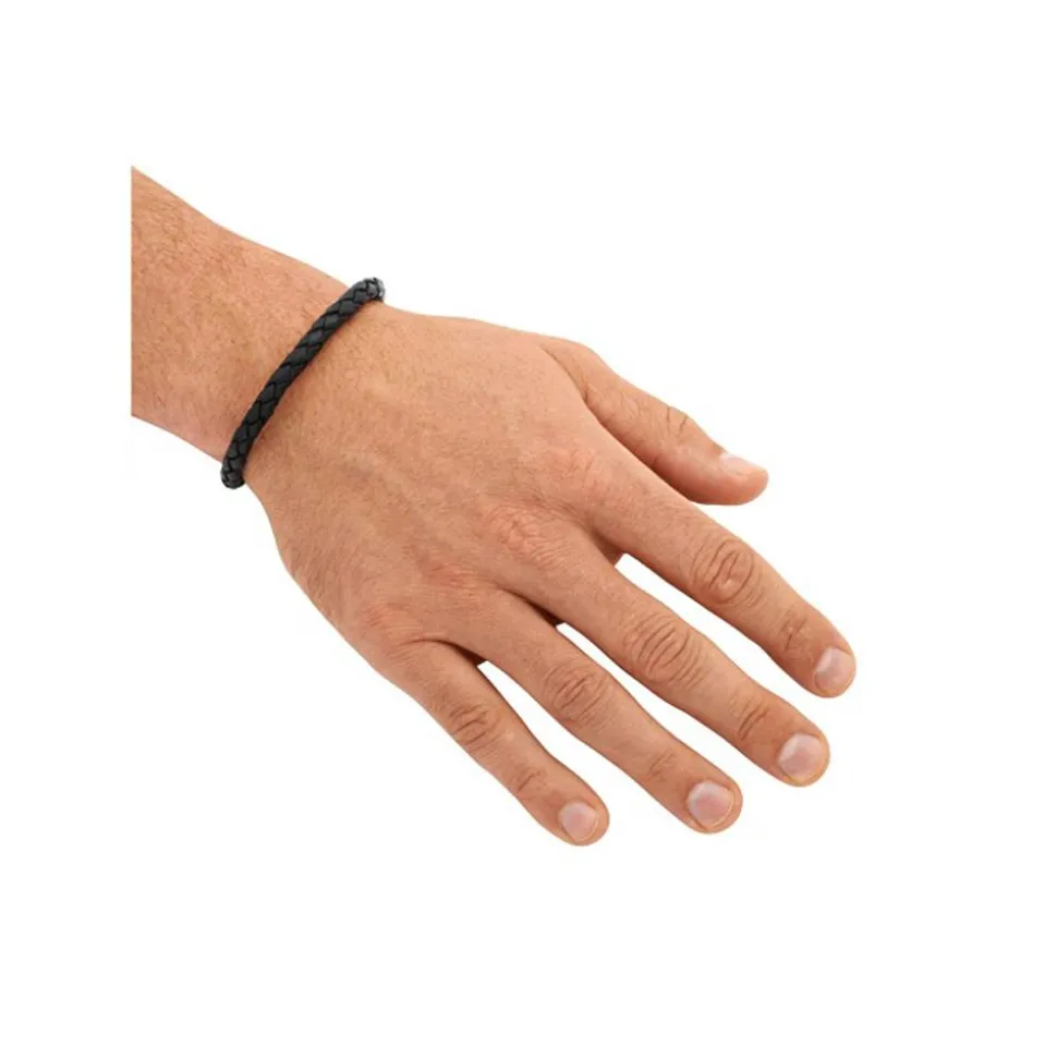 Leder Armband 7 mm Edelstahl Verschluss LB0004