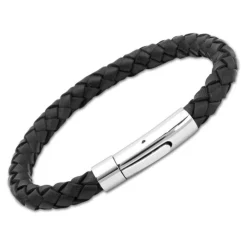 Leder Armband 7 mm Edelstahl Verschluss LB0004