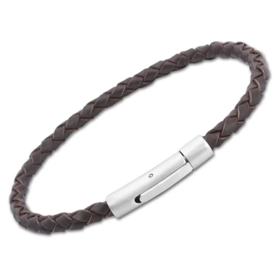 Leder Armband 3,5 mm Edelstahlverschluss LB0001