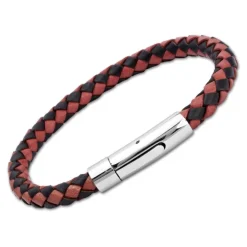 Leder Armband 6mm Edelstahlverschluss LB0025