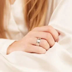 Massiver Vivo Damenring Silber mit Zirkonia R8554czSL