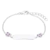 Mädchen Ident Armband Herzen aus 925er Silber 2027208