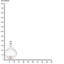 Mädchen Kette Blume aus Sterlingsilber, gravierbar 2027908