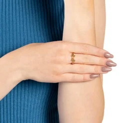 Melinda Ciao Damenring aus vergoldetem Edelstahl 021660