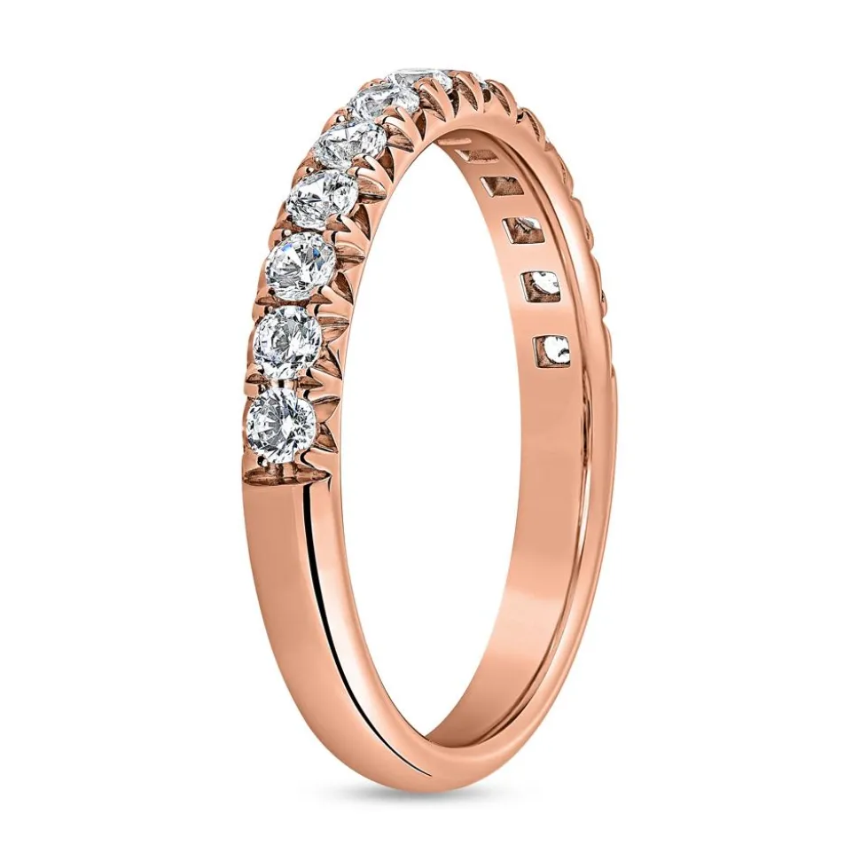 Memoire-Diamantring für Damen aus Roségold, gravierbar BDR0079-RSL