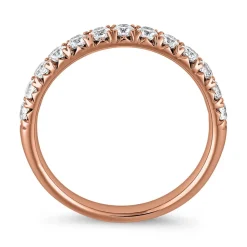 Memoire-Diamantring für Damen aus Roségold, gravierbar BDR0079-RSL