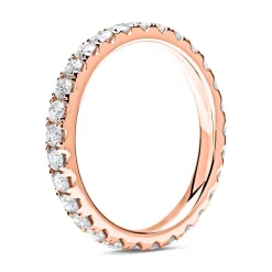 Memoire-Ring 14K Roségold 29 Diamanten DR0102-14KR-48mm