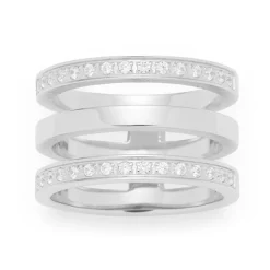 Minimo-Ring Edelstahl Glaskristalle 015864