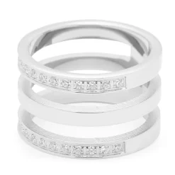 Minimo-Ring Edelstahl Glaskristalle 015864