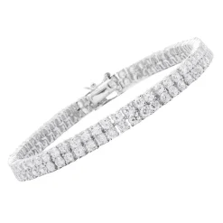 Modernes Armband Silber Zirkonia Steine 22g SB0039