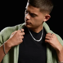 Modernes Armband Silber Zirkonia Steine 22g SB0039