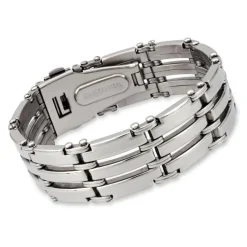 Modernes hochglanzpoliertes Armband Edelstahl OS0107