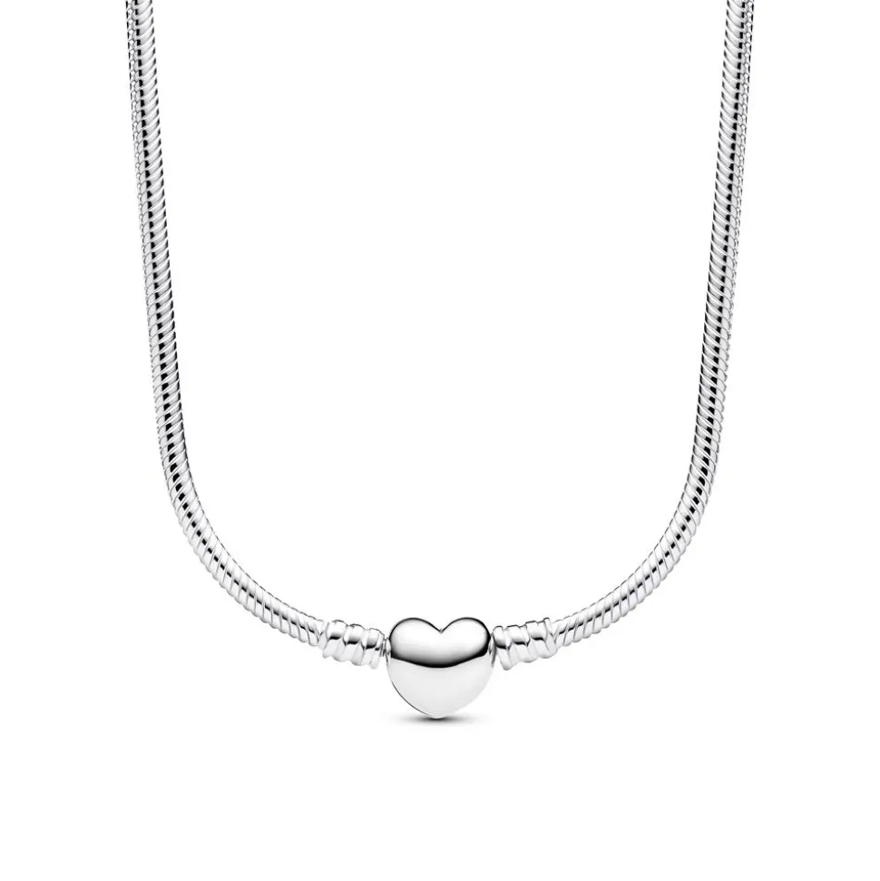 Moments Damen Schlangenkette Herz aus Sterlingsilber 393091C00-45