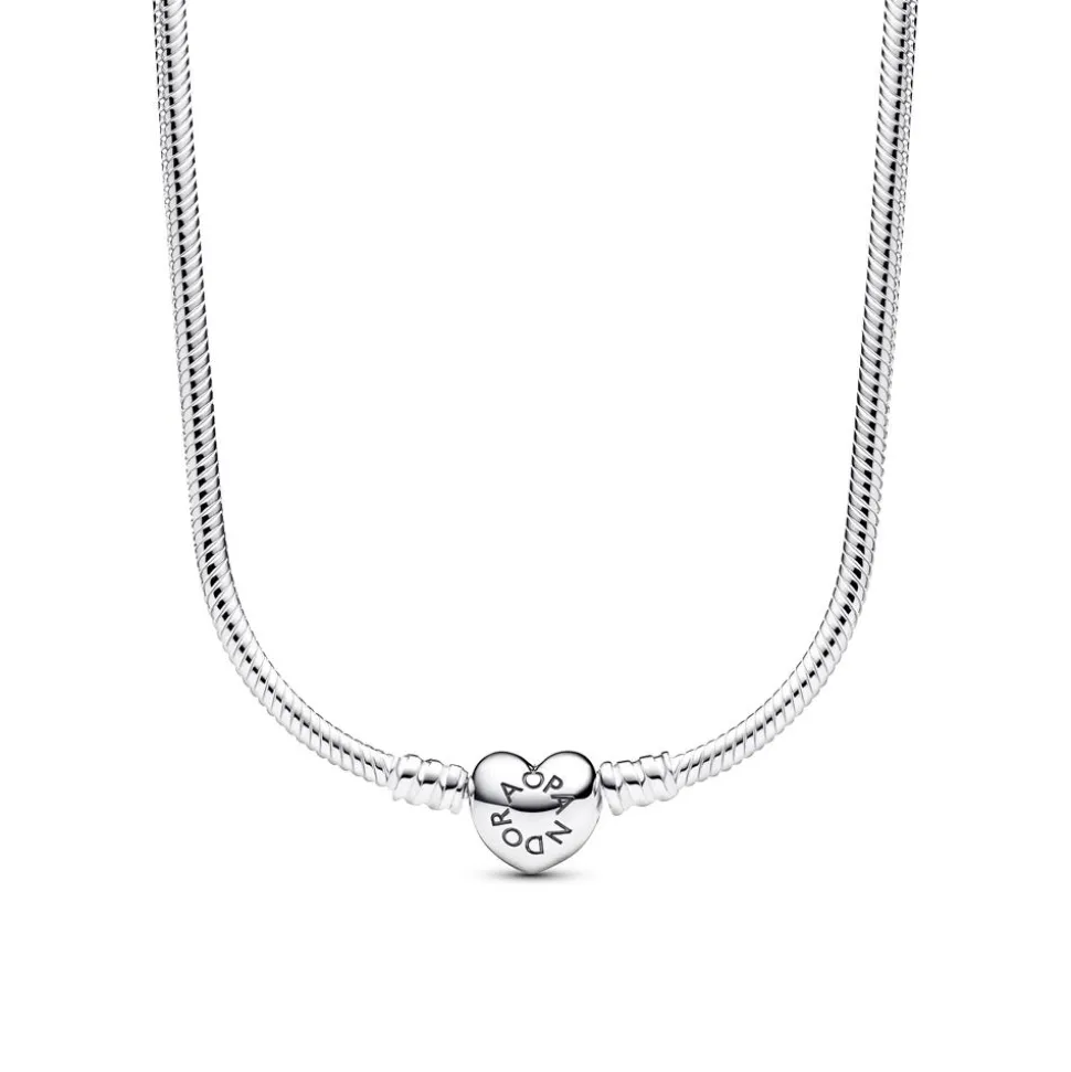 Moments Damen Schlangenkette Herz aus Sterlingsilber 393091C00-45
