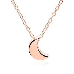 Mond Kette aus rosévergoldetem Sterlingsilber LSN0032