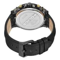 Multifunktionsuhr Taman für Herren aus Edelstahl, Leder PEWJF2226641